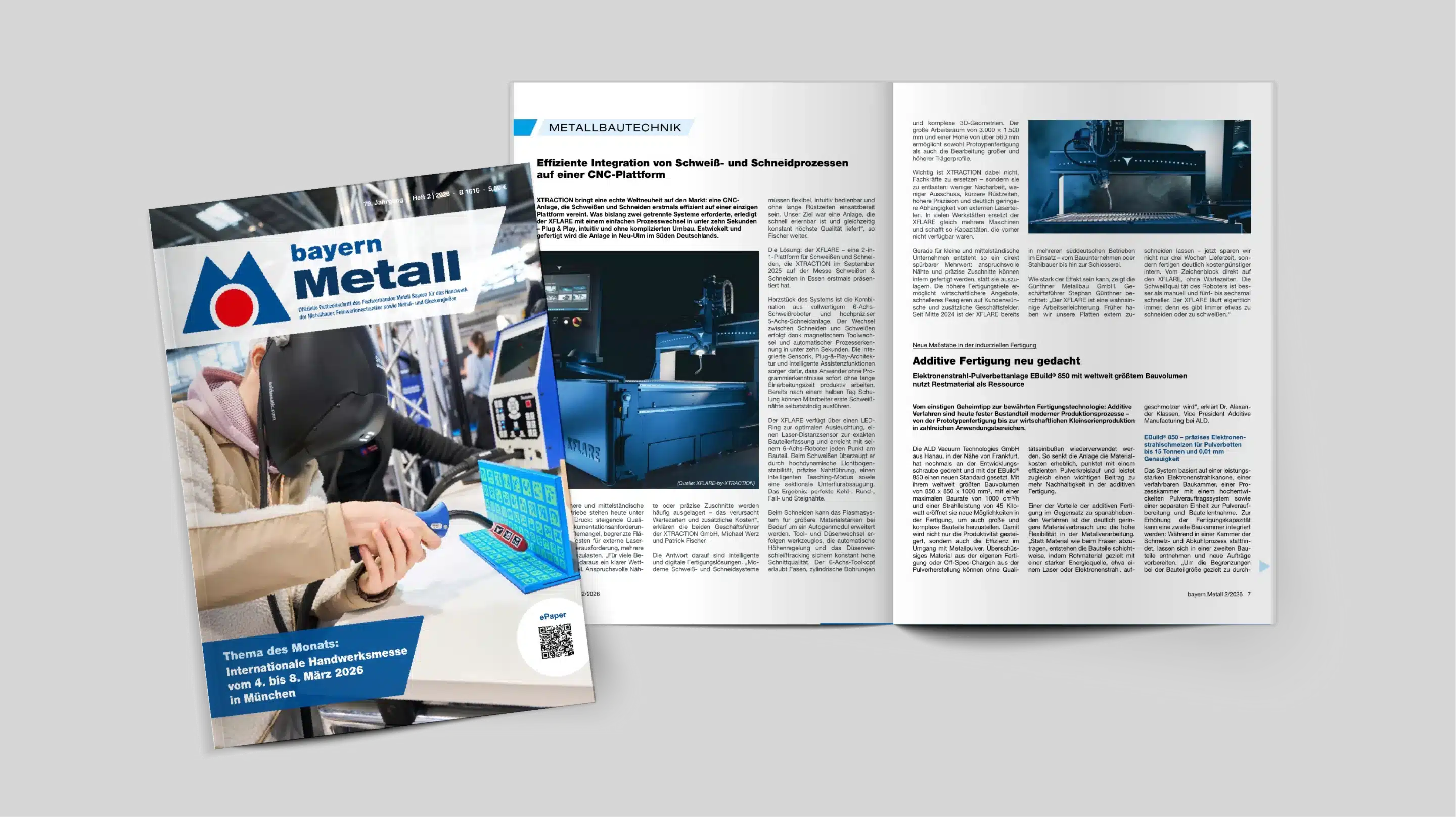02-2026–Bayern-Metall-Magazin–MockUp-WEB XFLARE im bayern Metall Magazin 02/2026